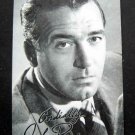 Arcade Exhibit Card 1960's Actor John PAYNE with Facsimilie Autograph