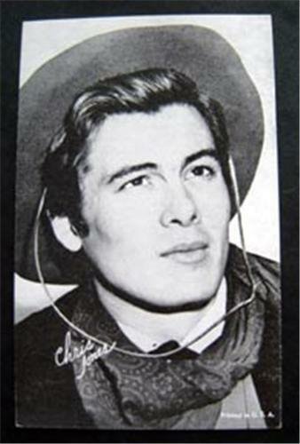 Arcade Exhibit Card 1960s Western Cowboy Chris JONES