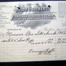 Antique Billhead 1902 Waldo Brothers Dealer Sewer & Drain Pipe Boston Mass