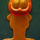 GARFIELD the Cat Orange Plastic FIGURE Mold by PAWS 4" Tall