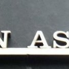 Houston ASTROS Baseball Wood Die Cut Lettering SIGN with Name & Logo 22" Long