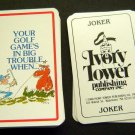1988 Humorous Deck of Golf Playing Cards Ivory Tower Publishing