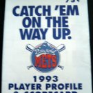 1993 PITTSFIELD METS A Short Minor NY-PENN League Player Profile & SCORECARD