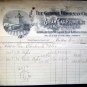 Antique Billhead 1900 George Woodman Co Mfg Steam Gas Plumb Supplies Boston Ma