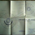 STAR TREK Deep Space Station General PLANS 4 Sheets 1st Edition 1976 17 x 22