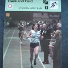 1977-1979 Sportscaster Card Track and Field Francie Larrieu Lutz 09-08