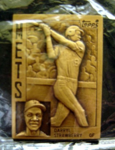 1984 Topps Bronze NY METS Mini Baseball Rookie Card Darryl STRAWBERRY