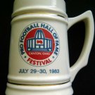 1983 Pro Football Hall of Fame Festival Ceramic MUG 5 Facsimilie Autographs 5"
