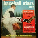 Dell Sports BASEBALL STARS 1959 Magazine Warren SPAHN Cover Campanella Feature