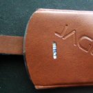 JAGUAR Brown KEY FOB ID LUGGAGE TAG Buckle Strap Closure.5" by 2 1/4"