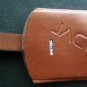 JAGUAR Brown KEY FOB ID LUGGAGE TAG Buckle Strap Closure.5" by 2 1/4"