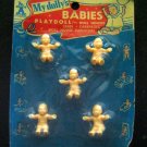 Vintage My Dolly's 5 BABIES Playdoll # 681 Unbreakable MOC Alden Industies