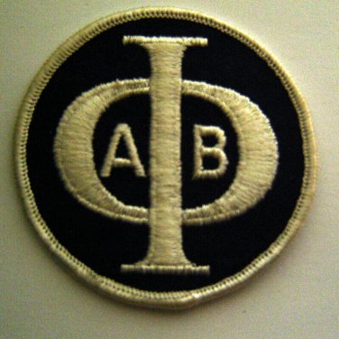 Fraternity A B Alpha Phi Beta University of the Phillipines Blue PATCH  3" Round