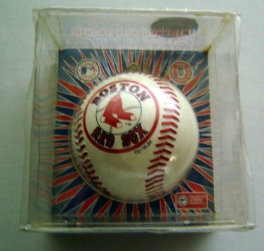 Boston Red Sox Glass Xmas Ornament 3" Diam MIP by Topperscot in MIP