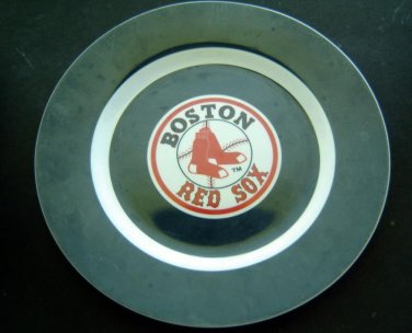 BOSTON RED SOX Baseball Plastic PLATE 10" Diameter with Hologram