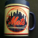 1986 NY METS Blue Rim Plastic Cup with Handle