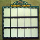 1991 KELLOGG's Corn Flakes Sportflics 3D Baseball Greats Card DISPLAY BOARD ONLY
