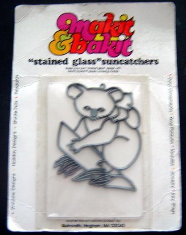 KOALA BEAR Makit and Bakit Stained Glass SUNCATCHER Frame MIP
