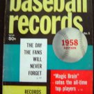 Dell Sports Book Baseball Records Magazine # 2 1958 Edition Complete Statistics