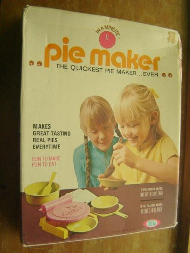 RARE 1973 IDEAL In A Minute PIE MAKER In Box 6084-8 with Instructions Plastic