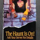 VINTAGE 1993 MILLER BEER HALLOWEEN ~ THE HAUNT IS ON ~ TABLE TENT STANDUP MINT