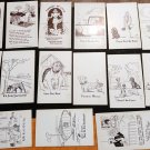 Set Of 10 Rare 1943 Ex Sup Co Chicago Arcade Exhibit Card Risque WWII Humor Sex
