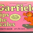 GARFIELD Tips the Scales by Jim Davis 8th BOOK 1984 Ballantine
