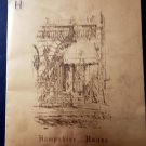 VINTAGE ORIGINAL 1950s HAMPSHIRE HOUSE BOSTON MASSACHUSETTS DINNER MENU EX