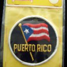 PUERTO RICO Cloth Flag Sew or Iron on PATCH 3" Diameter Round Emblemacolor