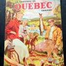 Vintage Antique 1930s  Quebec Canada Travel Brochure Ex