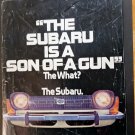 Vintage 1970S Subaru SON OF A GUN Car Auto Dealer Showroom Advertising Brochure