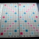Vintage 1948 Scrabble Crossword Game Board and 4 Wood Tile Racks Only