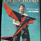 Open Road For Boys MAGAZINE MAY 1949 with Joe DIMAGGIO Slugger Baseball Article