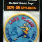 1980 Lake Placid Winter Olympic 3" Patch Female Ice Skater MIP Sew On Applique