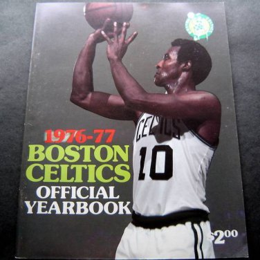 1976-77 Boston Celtics Basketballl Yearbook
