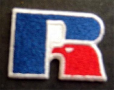 Russell Athletic Red White and Blue Logo Patch 1 1/2"
