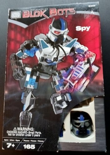 Mega Bloks Transforming Blok Bots #9337 SPY MIB FS 2001