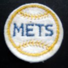 New York METS Baseball 2" Round White Patch