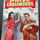 PRIZE CROSSWORD PUZZLE BOOK #1 1942 - WW II NICE COVER GRAPHICS VG