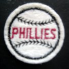 Philadelphia PHILLIES Baseball 2" Round White Patch
