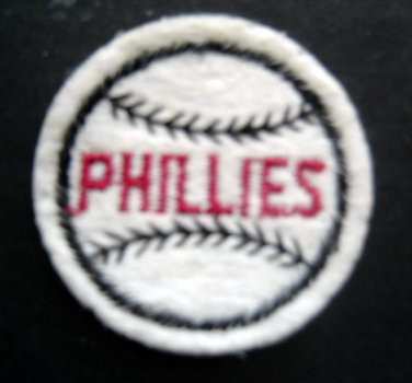 Philadelphia PHILLIES Baseball 2" Round White Patch
