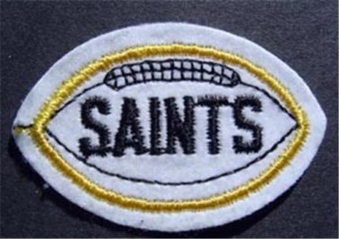 New Orleans Saints Football Cloth 2 3/4" Patch Black Lettering