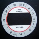 Cadaco All-Star Baseball Game Disk BOB GIBSON St. Louis Cardinals Pitcher