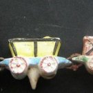 1950s MENSCHIK Goldman Ceramic CIRCUS TRAIN Birthday Candle Cake Topper JAPAN