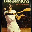 Billie Jean King Tennis to Win Book with Kim Chapin Paperback 1970 Guide to Play