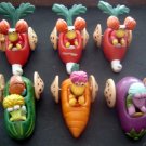 1988 McDonalds Happy Meal FRAGGLE ROCK Characters in Vegetable Vehicles (6)