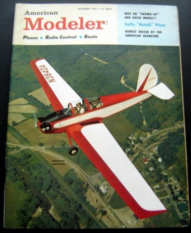 AMERICAN MODELER Magazine September 1959 Planes Boats Cars Photos Plans