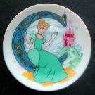DISNEY'S Alphabet Collection PLATE 3 1/4" Diameter "C" CINDERELLA Made in Japan