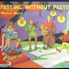 Pasting Without Paste Mother Goose Nursery Rhymes Sticker BOOK 1939 Saalfield