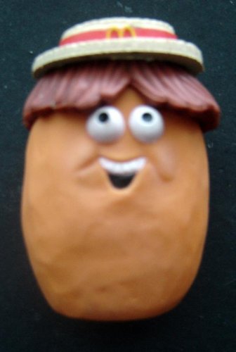MCDONALDS Happy Meal Corny McNugget with Straw Hat Hair